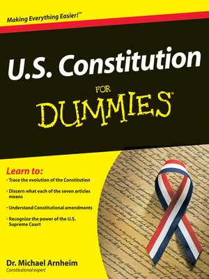 U.S. Constitution For Dummies - ebook